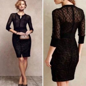 Anthropologie Beguiled by Byron Lars Mona Pencil dress, Size 0 Petite